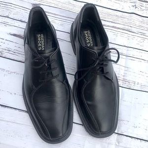 Vegan Vegetarian Shoes Klerk Kent black Oxford lace up dress shoes